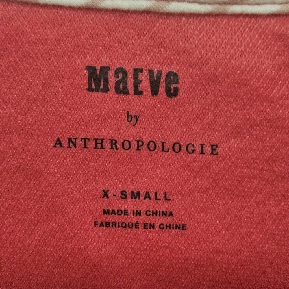 Maeve Anthropologie pink cropped top size x-small - Picture 4 of 11